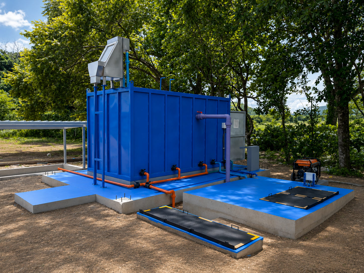 Planta contenedorizada para tratamiento de aguas residuales y agua potable COD 380: ECOAMBIENTES