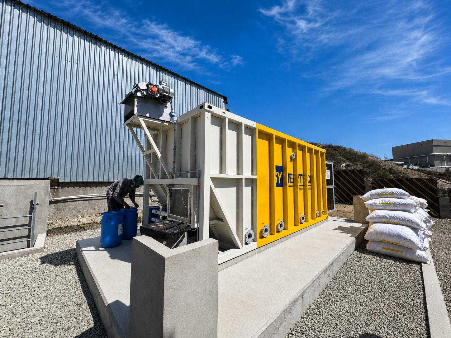 Planta contenedorizada para tratamiento de aguas residuales y agua potable COD 463: DESERT KING